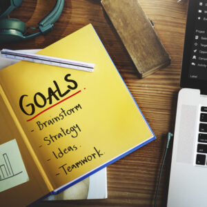 goals business brand launch corporate success concept