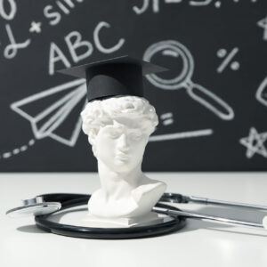 graduation in high school and university concept